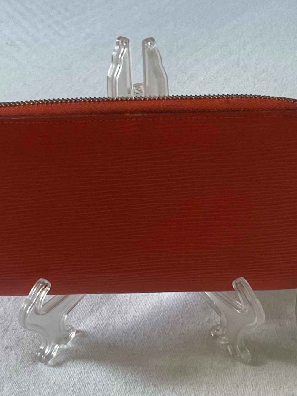 Louis Vuitton Epi Leather Zip Wallet. Orange